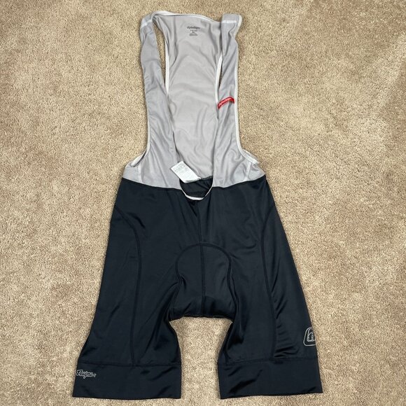 Troy Lee Designs Cycling Bib Shorts Men XL Gray Black Padded Biking Race Stretch - Picture 1 of 12